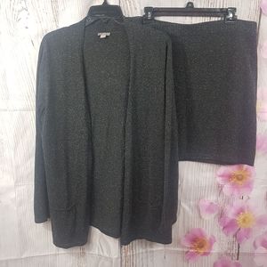 J.Jill Silk & Cotton Blend 2 Piece Skirt Set